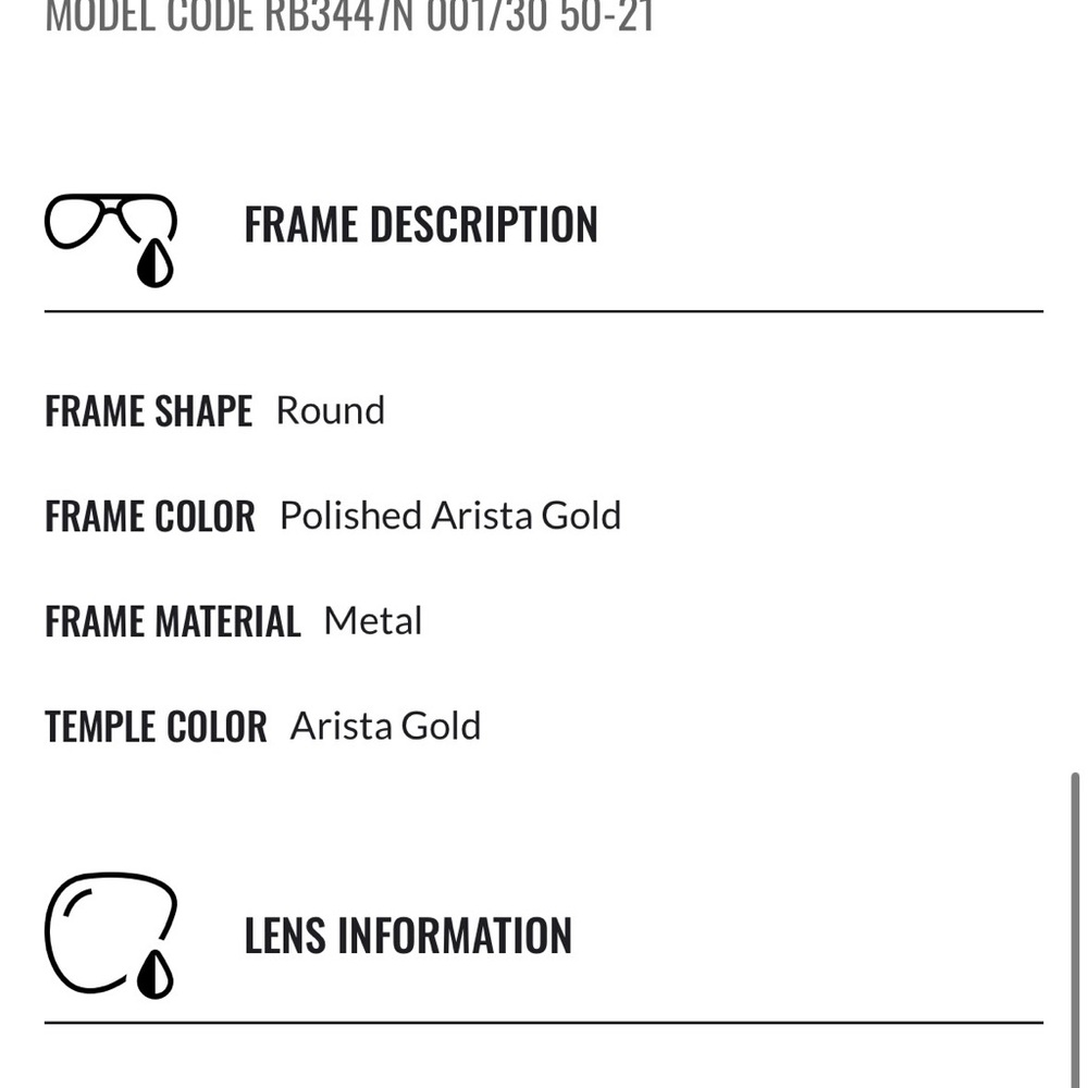 Ray-Ban Gold Frame Sunglasses with Black Case - Picture 10 of 13